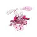 Doudou Darčeková sada - Plyšová hrkálka zajačik 19 cm